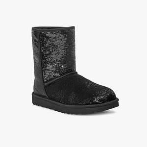 Ugg Classic Short Cosmos Sequin Women Boots Black (6791XDMFO)